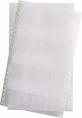 DATAB Series Self-Laminating Vinyl Labels, 2.5" H x 1.5" W, Pack of 2500 Labels