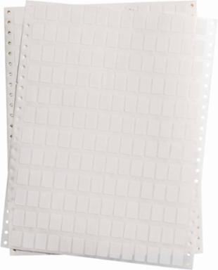 DATAB Series Coated Cloth Labels with Permanent Adhesive, 0.75" H x 0.5" W, Pack of 10000 Labels