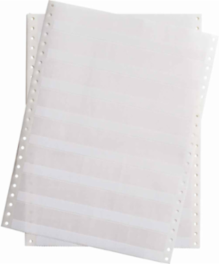 DATAB Series Self-Laminating Vinyl Labels, 1.437" H x 0.5" W, Pack of 1000 Labels