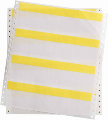DATAB Series Self-Laminating Vinyl Labels, 2.25" H x 1" W, Pack of 2500 Labels