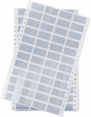 DATAB Series PermaSleeve Metallized Polyester Wire Marking Sleeves, 0.75" H x 1.5" W, Pack of 10000 Labels