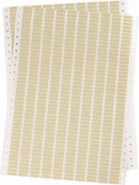 DATAB Amber Polyimide Labels, 0.2" H x 0.65" W