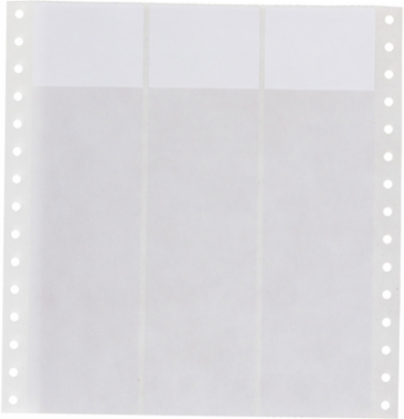 DATAB Series Self-Laminating Vinyl Labels, 7.437" H x 2" W, Pack of 2500 Labels, Quantity Per Row 3
