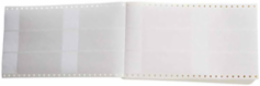 DATAB Series Self-Laminating Vinyl Labels, 5.937" H x 2" W, Pack of 1000 Labels, Clear/White