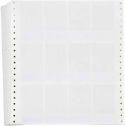 DATAB Series Self-Laminating Vinyl Labels, 3.187" H x 1.9" W, Pack of 2500 Labels, Quantity per Row 4