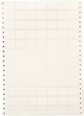 DATAB Series Coated Cloth Labels with Permanent Adhesive, 0.375" H x 1" W, Pack of 10000 Labels, White