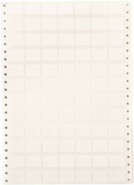 DATAB Series Coated Cloth Labels with Permanent Adhesive, 0.375" H x 1" W, Pack of 10000 Labels, White
