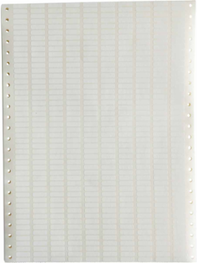 DATAB Matte Polyester Labels, 0.2" H x 0.65" W, Pack of 10000 Labels, White