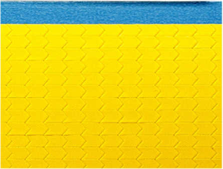 Die Cut Inspection Arrows 0.125 in H x 0.25 in W Cloth Yellow 25 Cards/Pk