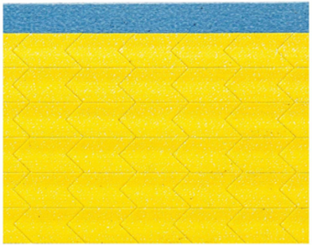 Die Cut Inspection Arrows 0.25 in H x 0.5 in W Cloth Yellow 25 Cards/Pk
