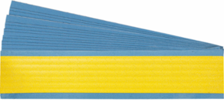 Die Cut Inspection Arrows 0.25 in H x 0.5 in W Cloth Yellow 25 Cards/Pk
