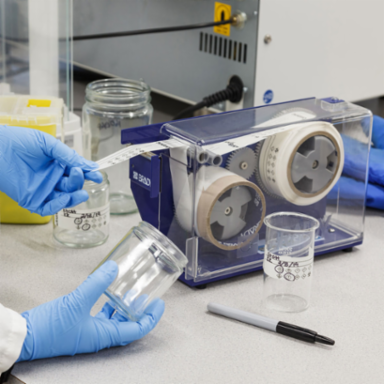 Material Dispenser with Liner Remover