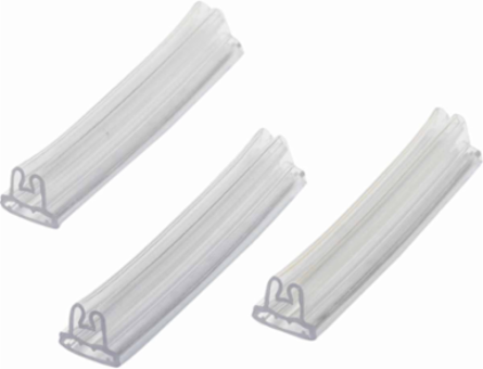 Label Holder, 1.18" W, Pack of 500 Each, Clear PVC