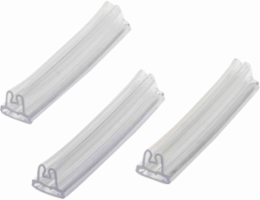 Label Holder, 1.18" W, Pack of 500 Each, Clear PVC