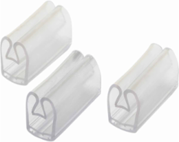Label Holder, 0.59" W, Pack of 500 Each, Clear PVC