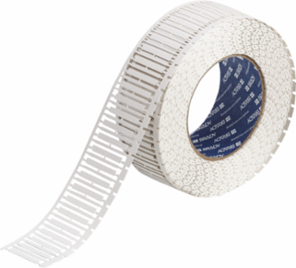DuraSleeve Series Polypropylene Wire Marker Inserts and Carriers, REPAIRED BY INITIALS: DATE: Write-on Inspection Labels, 0.163" H x 1.181" W, Roll of 2500 Labels, White