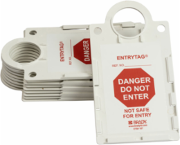 ENTRYTAG Tag Holder, DANGER DO NOT ENTER NOT SAFE FOR ENTRY