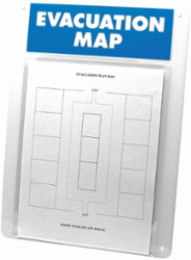 Evacuation Map Display Board, 15" H x 11" W