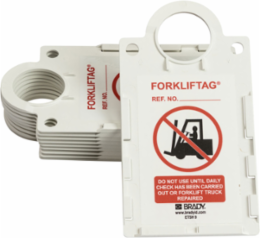 Forklift Tag Tag Holder, DO NOT USE UNTIL DAILY CHECK HAS BEEN CARRIED OUT OR FORKLIFT TRUCK REPAIRED