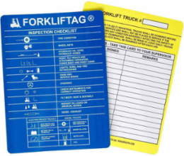 Forklift Tag Inserts: Blue FORKLIFTAG: INSPECTION CHECKLIST