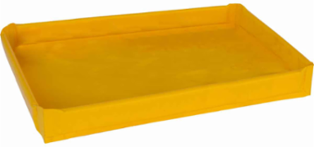 Light Weight Foam Wall Spill Berm, 48" x 48" x 4", Sump Capacity 36 gal
