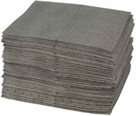 Universal Absorbent Pads - Medium Weight, 15" x 19", Absorbency Capacity 25 gal