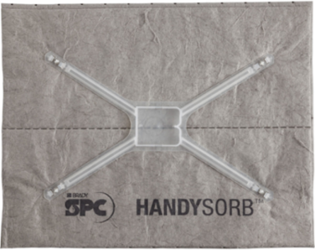 HandySorbTM No-Touch Pad Refills, 19 Inch x 15 Inch, 25 Pads, Absorbs 0.5 Gallon