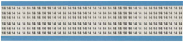 Solid Numbers Scored Wire Marker Card, 14