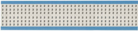 Solid Numbers Scored Wire Marker Card, 2