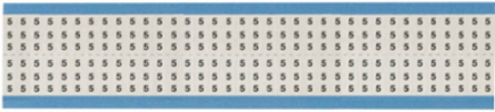 Solid Numbers Scored Wire Marker Card, 5
