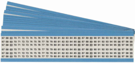Consecutive Numbers Wire Markers, 67 to 99