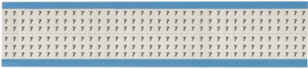 Solid Numbers Scored Wire Marker Card, 7