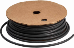 Heat Shrink Tubing, Polyolefin, Black, 0.187 Inch Dia x 100 ft Length