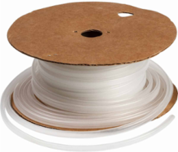 Heat Shrink Tubing, Clear, 0.125 Inch Dia x 100 Ft L, Polyolefin, Chemical Resistant
