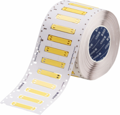 Heatex Cable Markers, 0.4" H x 2.4" W, Yellow