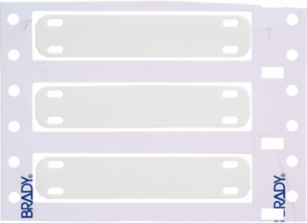 Heatex Cable Markers, 0.5" H x 3" W, White