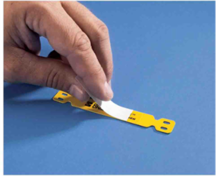 Laminate Printable Tags, 0.594" H x 5.04" W, Pack of 100 Tags