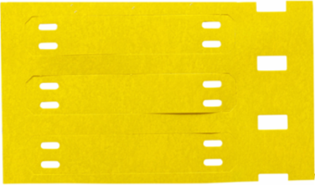 Cable and Harness Marking Tags, Bilingual CALIBRATION Labels, 0.41" H x 2.2" W, Roll of 2500 Tags, Yellow