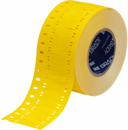Cable and Harness Marking Tags, Bilingual CALIBRATION Labels, 0.41" H x 2.2" W, Roll of 2500 Tags, Yellow