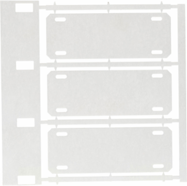Cable and Harness Marking Tags, Bilingual CALIBRATED Labels, 0.8" H x 2.2" W, Roll of 250 Tags, White