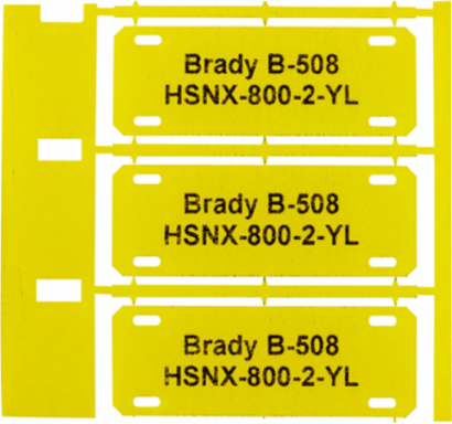 Cable and Harness Marking Tags, Write-on Labels, 0.8" H x 2.2" W, Roll of 2500 Tags, Yellow