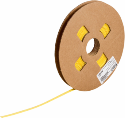 PermaSleeve Wire Marker Sleeves, 0.187 Inch Dia x 90 ft L, Yellow, High Temp PVC