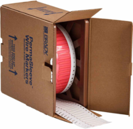 PermaSleeve HX Heat Shrink Wire Marking Sleeves, White, 0.125" Dia x 1.5" W, Roll of 2500 Each