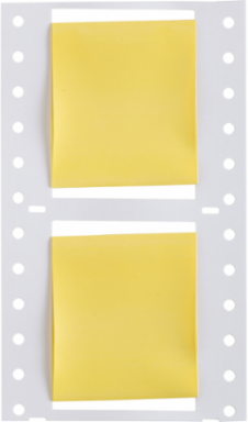 PermaSleeve HX Heat Shrink Wire Marking Sleeves, Yellow, 1.5" Dia x 1.5" W, Roll of 1000 Each