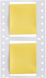 PermaSleeve HX Heat Shrink Wire Marking Sleeves, Yellow, 1.5" Dia x 1.5" W, Roll of 1000 Each
