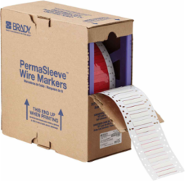 PermaSleeve HX Heat Shrink Wire Marking Sleeves, White, 0.187" Dia x 1" W, Roll of 5000 Each