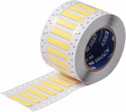 PermaSleeve HX Heat Shrink Wire Marking Sleeves, 0.25" Dia x 1.5" W, Yellow, Roll of 1000