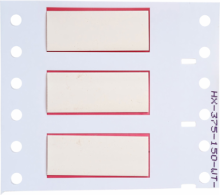 PermaSleeve HX Heat Shrink Wire Marking Sleeves, White, 0.5" Dia x 1.5" W, Roll of 2500 Each