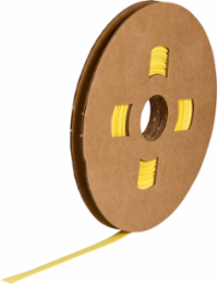 Heat Shrink Wire Marking Sleeves 0.25 Inch Dia x 75 Ft Length, Yellow
