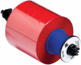 Printer Ribbon, 2.36 Inch W x 984 ft L, Red, Wax/Resin, Compatible with Brady IP Series